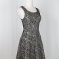 EXPRESS Retro Lace Skater Dress Sleeveless Black & Ivory Techical Fabric XS