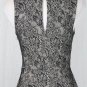 EXPRESS Retro Lace Skater Dress Sleeveless Black & Ivory Techical Fabric XS