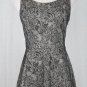 EXPRESS Retro Lace Skater Dress Sleeveless Black & Ivory Techical Fabric XS