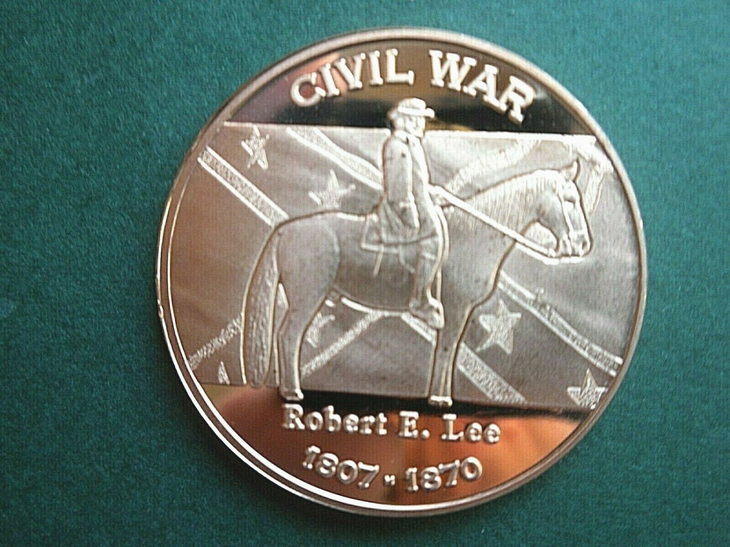 Robert E Lee 18071870 Civil War 1 Oz Copper Round Coin