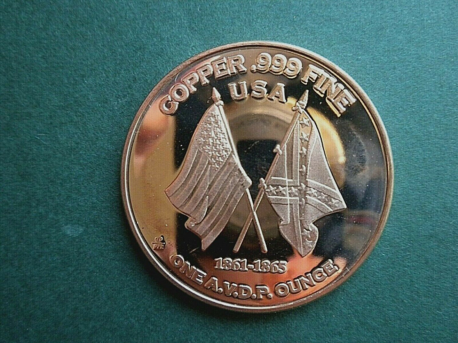 Robert E Lee 18071870 Civil War 1 Oz Copper Round Coin