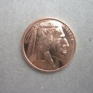 Coin US Buffalo Indian Nickel 1/4 oz Copper Round