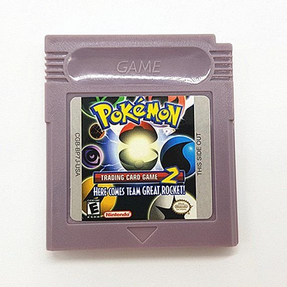 Retro Cartridge Game Card Pokemon Trading Card Game 2 For GBC Console