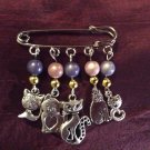 CAT charm pin