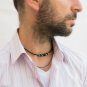 Men Necklace - Men Choker Necklace - Men Leather Necklace - Men Jewelry - Men Gift