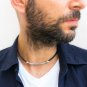 Men Necklace - Men Choker Necklace - Men Leather Necklace - Men Jewelry - Men Gift
