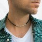 Men Necklace - Men Choker Necklace - Men Leather Necklace - Men Jewelry - Men Gift