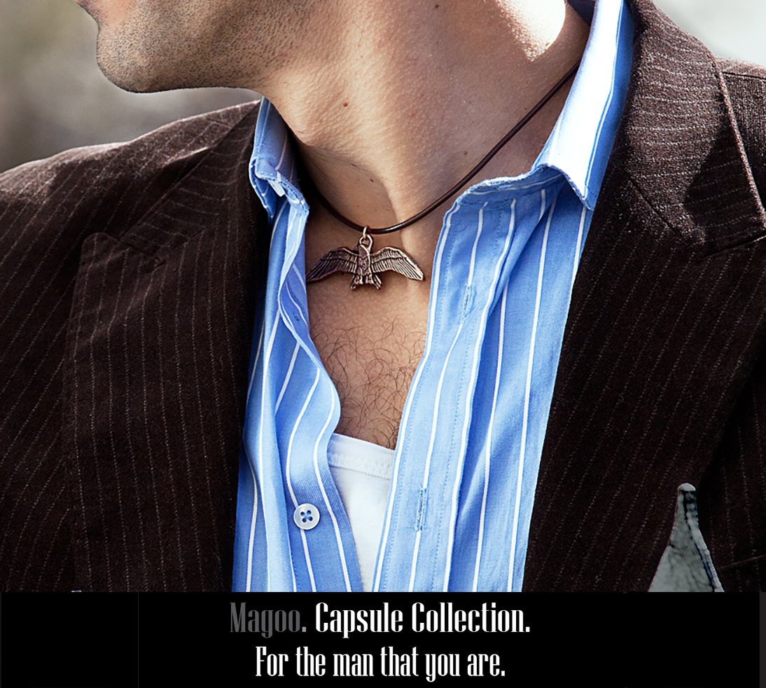 Men Necklace - Men Choker Necklace - Men Leather Necklace - Men Jewelry - Men Gift