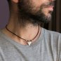Men Necklace - Men Choker Necklace - Men Leather Necklace - Men Jewelry - Men Gift