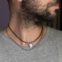 Men Necklace - Men Choker Necklace - Men Leather Necklace - Men Jewelry - Men Gift