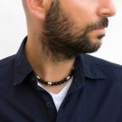 Men's Necklace - Men's Choker Necklace - Men's Beaded Necklace - Men's Jewelry - Men's Gift