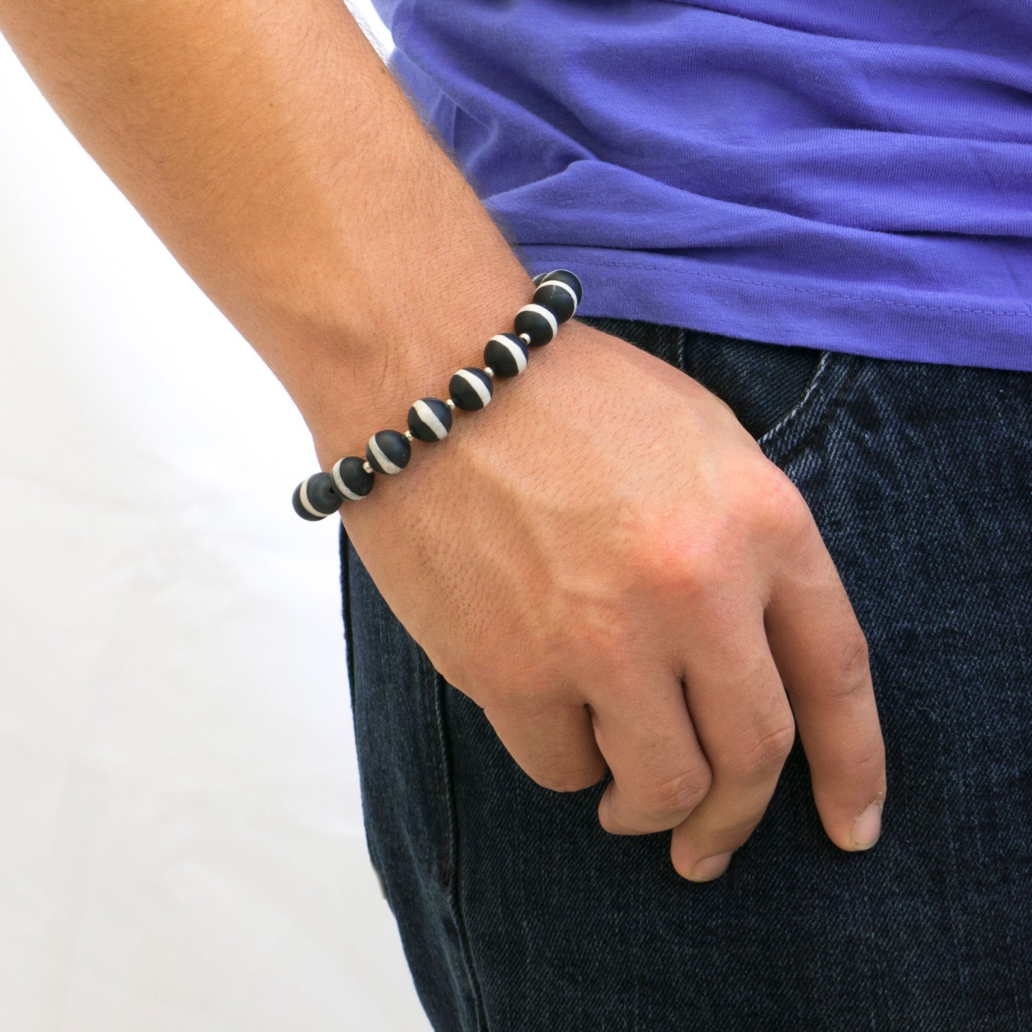 Men's Bracelet - Men's Beaded Bracelet - Men's Jewelry - Men's Vegan Bracelet - Men's Gift