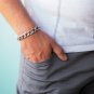Men's Bracelet - Men's Silver Bracelet - Men's Jewelry - Men's Vegan Bracelet - Men's Gift
