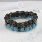 Men's Bracelet Set - Set of 2 Bracelets For Men - Men's Jewelry - Men's Beaded Bracelet