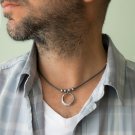 Men's Necklace - Men's Choker Necklace - Men's Leather Necklace - Men's Jewelry - Men's Gift