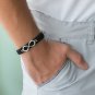Men's Bracelet - Men's Leather Bracelet - Men's Infinity Bracelet - Men's Jewelry - Men's Gift