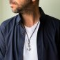 Men's Necklace - Men's Anchor Necklace - Men's Silver Necklace - Men's Leather Necklace - Men's Gift
