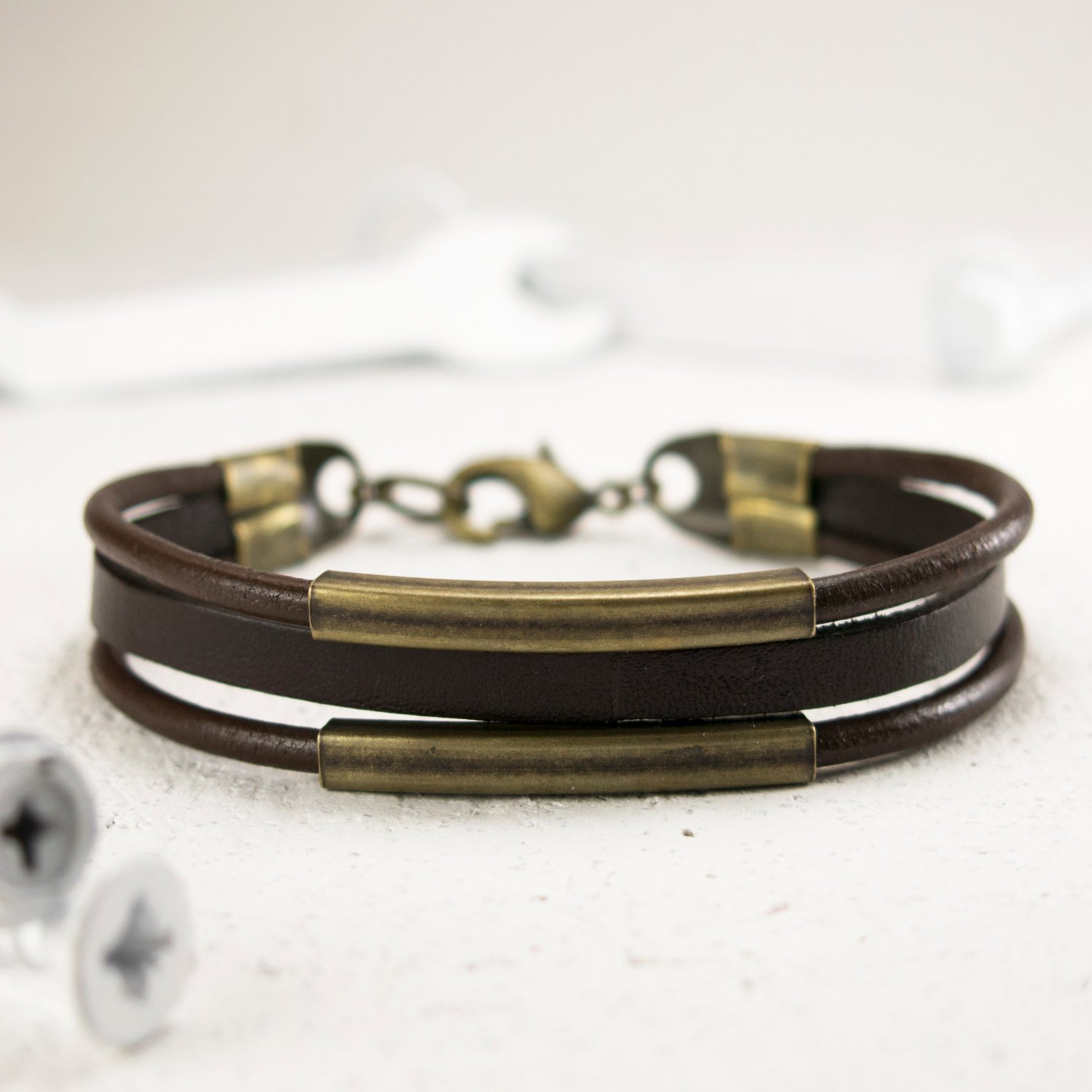Men's Bracelet Men's Leather Bracelet Men's Jewelry Men's Gift