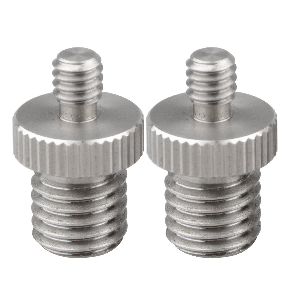 CAMVATE 1/4" Male to M12 Male Double-end Screw Adapter for DSLR Rig C1571