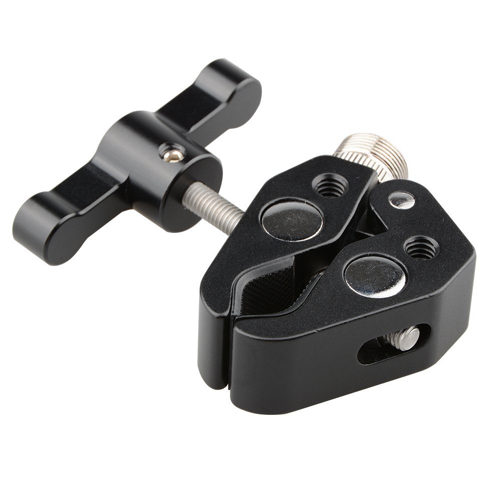 CAMVATE Super Clamp Crab Pliers Clip with 1/4" to 5/8" Convertion Screw