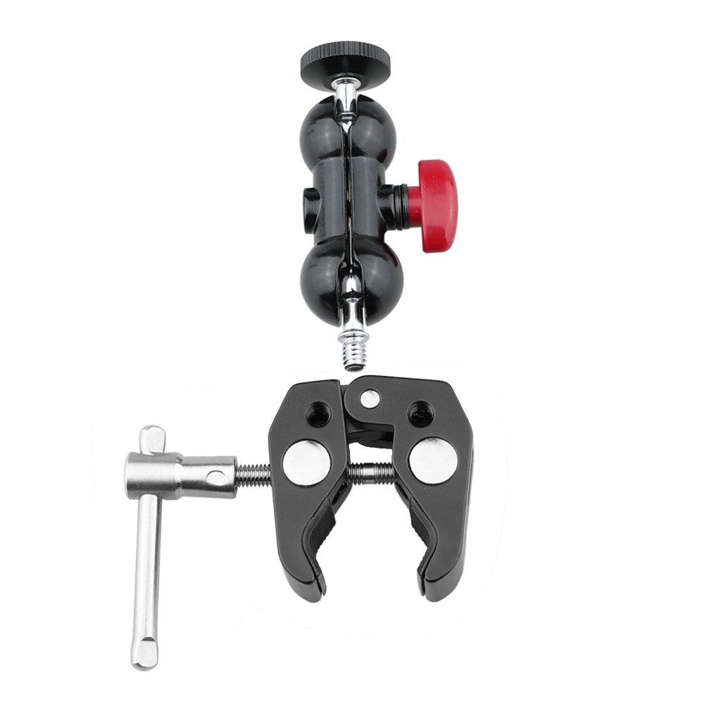CAMVATE Pole Clamp Mount with Super Clamp and 360 degree Rotating fr