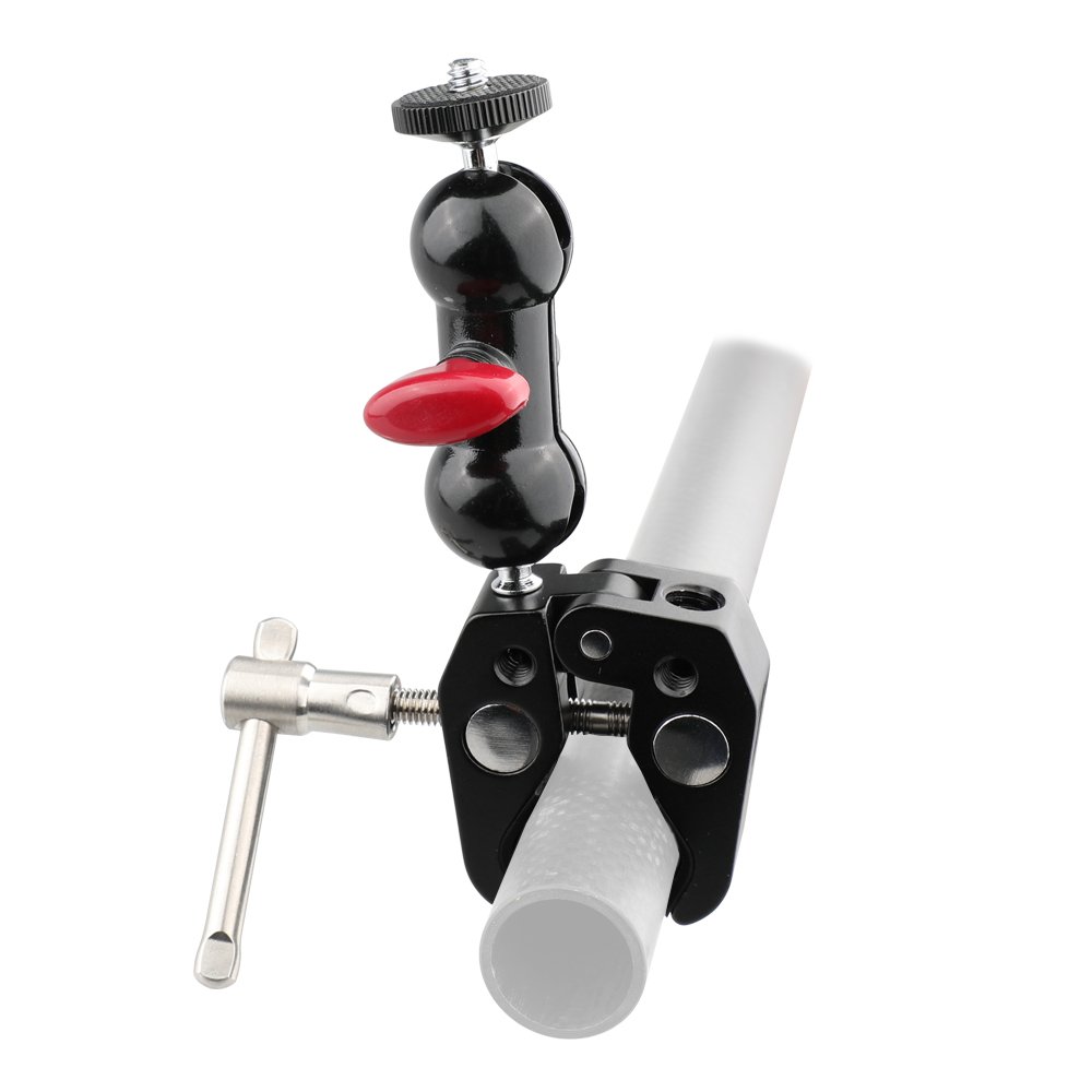CAMVATE Pole Clamp Mount with Super Clamp and 360 degree Rotating fr