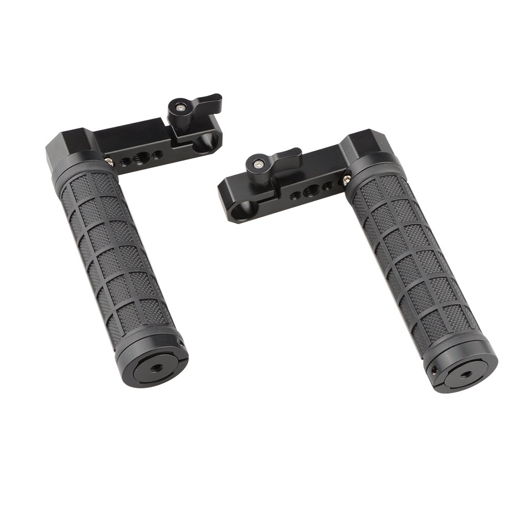CAMVATE Adjustable Rubber Handgrip L Type For Monitor Cage Rig (A Pair) C2078