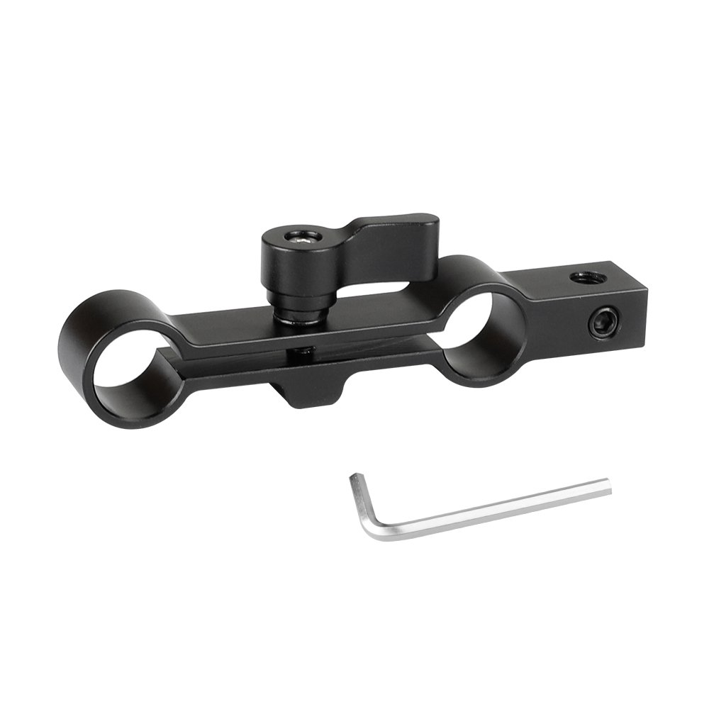 CAMVATE Generic 15mm Dual Rod Clamp With 1/4"-20 Mounting Hole C2066