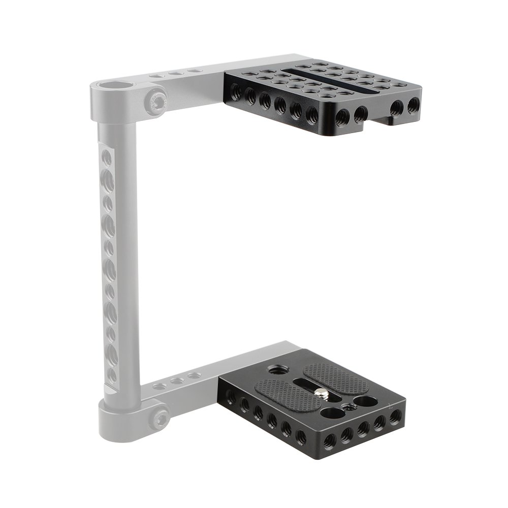 CAMVATE Universal Top Cheese Plate + Camera Base Plate For DIY DSLR