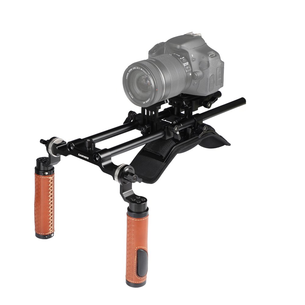 Shoulder Mount Rig With Manfrotto QR Baseplate & Dual Rosette Handgrip