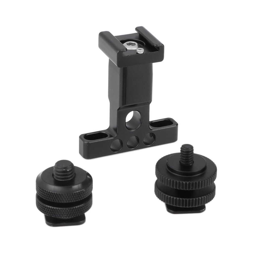 Support Holder With Detachable Shoe Mount + 1/4" & 3/8" Male Thread Mounting Points & Lock NutsC2479