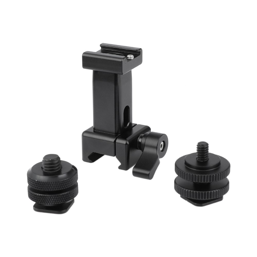 Quick Release NATO Support Holder With Shoe Mount + 1/4" & 3/8" Male Thread Mounting Points C2480