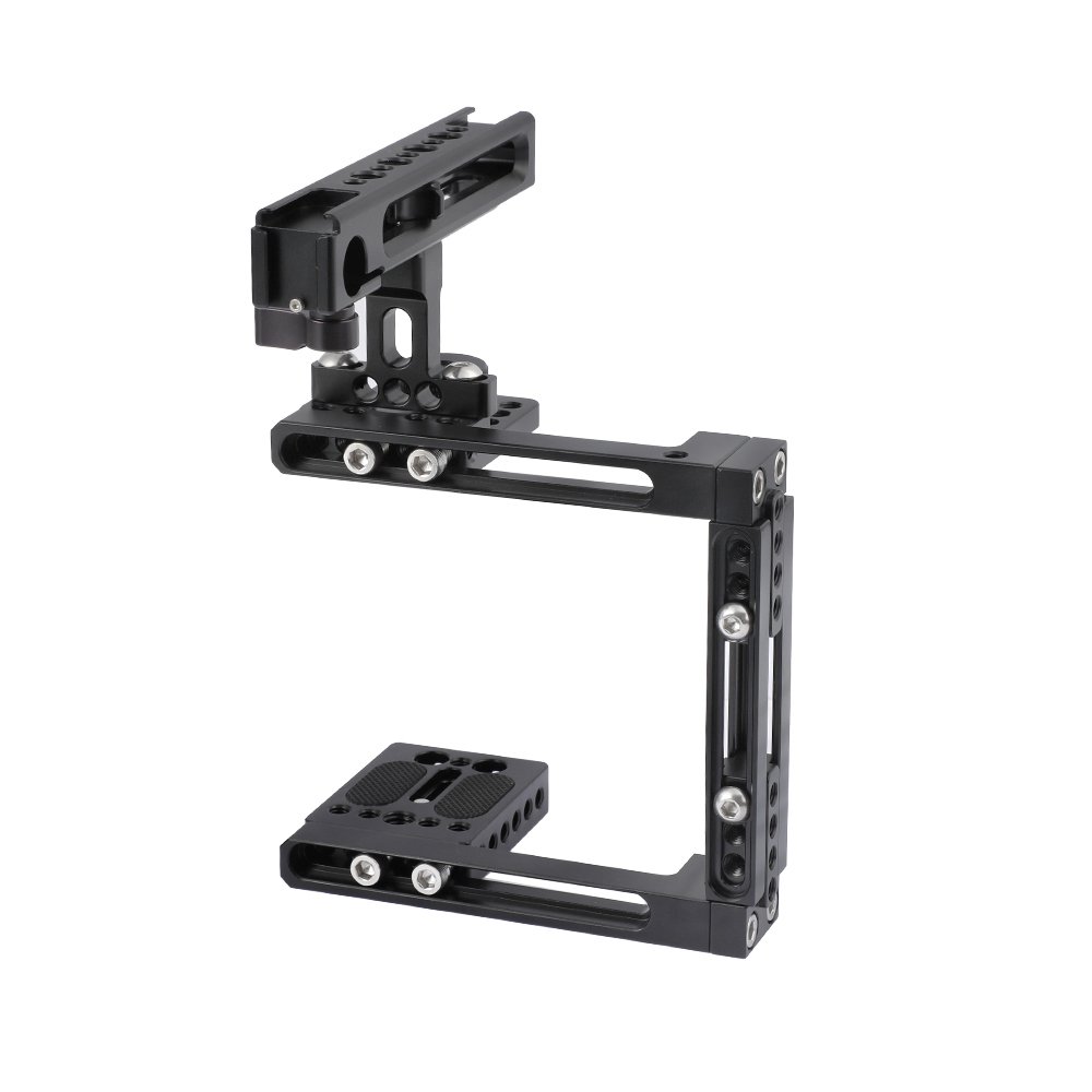 CAMVATE Extension-type Half Cage Kit With Adjustable Top Cheese Handle Grip For DSLR Camera C2491