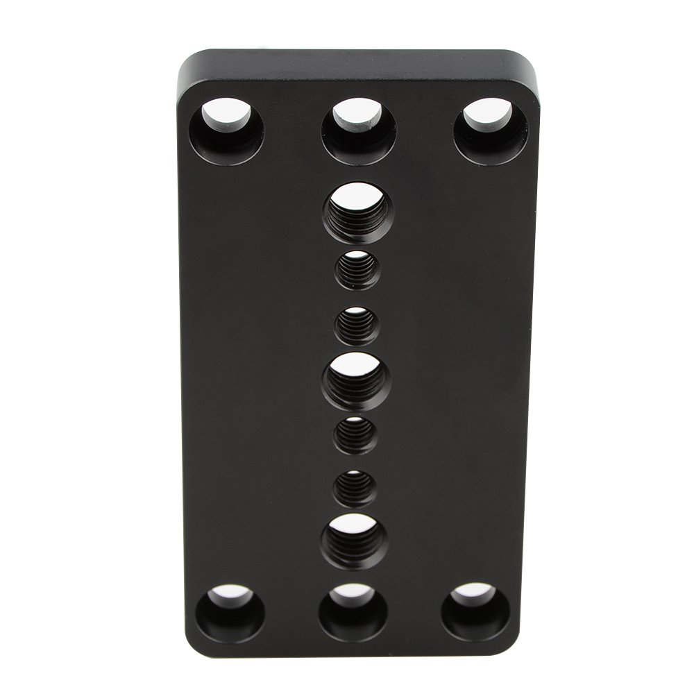 1/4" & 3/8" Thread Cheese Baseplate Tripod Mounting Plate for Railblock