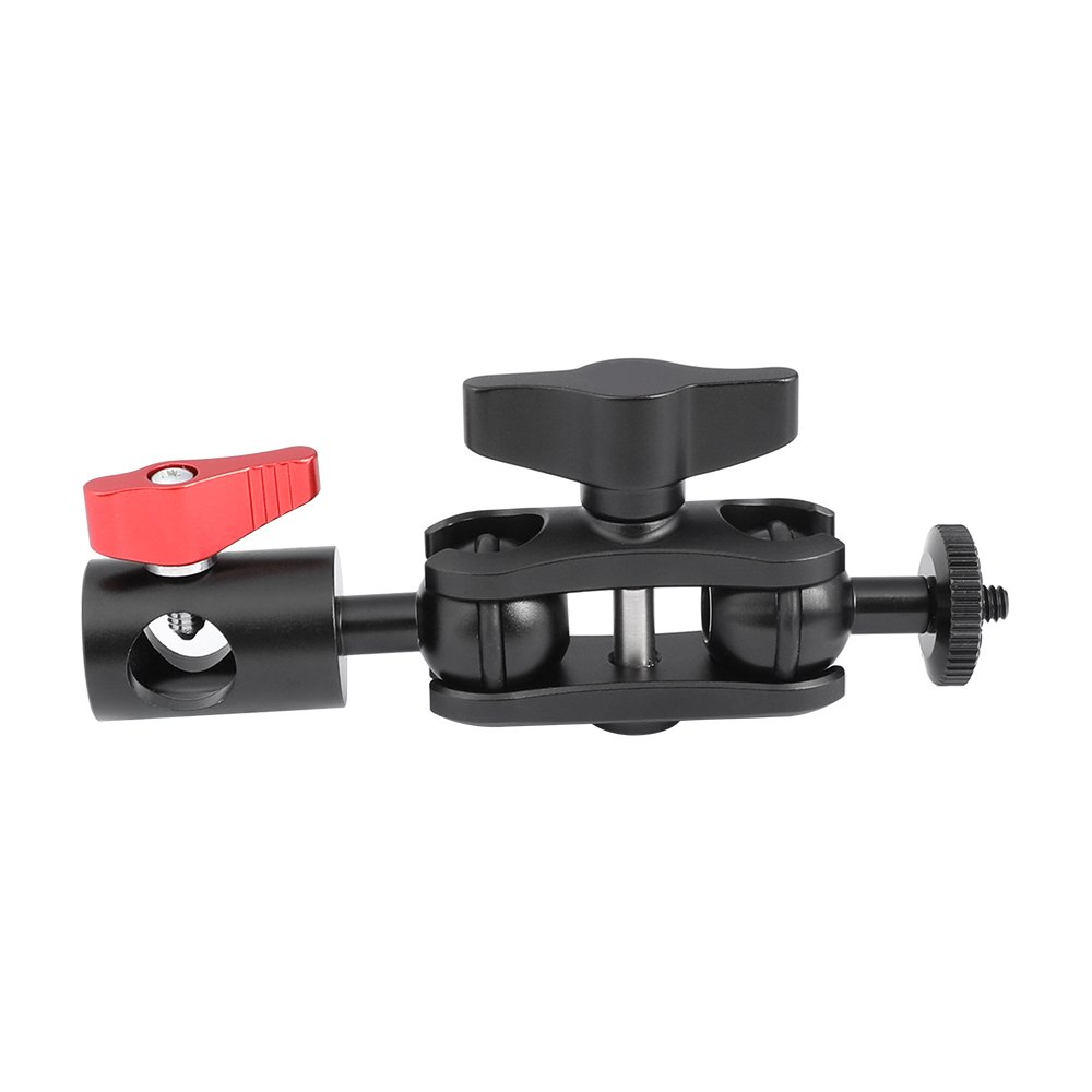 Multi-purpose Magic Arm Double Ball Head With 1/4"-20 Thread Screw Mount & Light Stand Head C2465