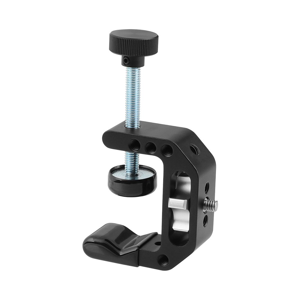 CAMVATE Universal C Clamp With 1/4" Female Threads + 1/4"-20 Thumbscrew Knob For Accessory C2496