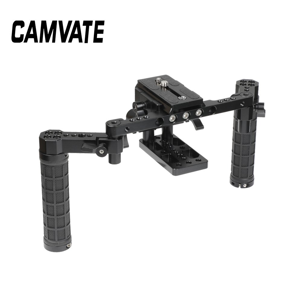 Manfrotto Quick Release Tripod Mount Base Plate With 15mm Rod Clamp