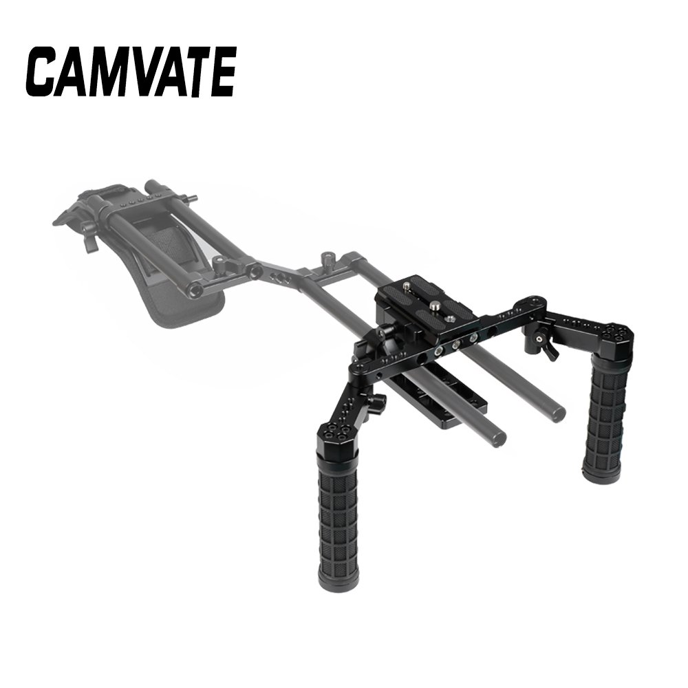 Manfrotto Quick Release Tripod Mount Base Plate With 15mm Rod Clamp