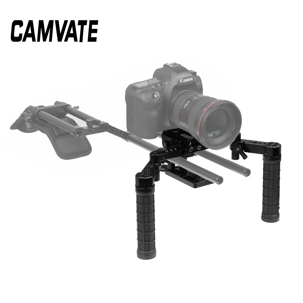 Manfrotto Quick Release Tripod Mount Base Plate With 15mm Rod Clamp