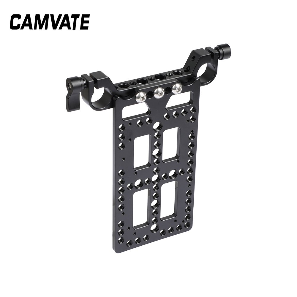 Battery Cheese Plate Backboard Plate With 19mm Railblock For V Lock Mount Power Splitter C2508