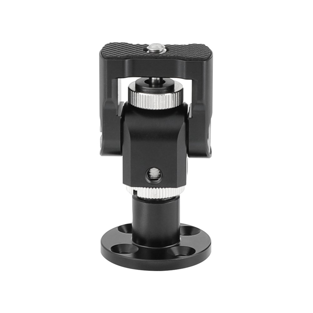 CAMVATE Camera Monitor Support Holder With 1/4"-20 Thumbscrew Mount With Circular Wall Mount Base