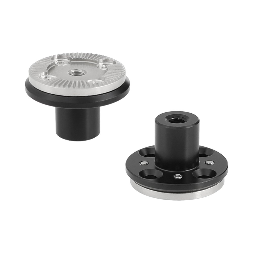 CAMVATE Standard M6 ARRI Rosette Mount Adapter With 15mm Micro Rod (2 Pieces) C2535