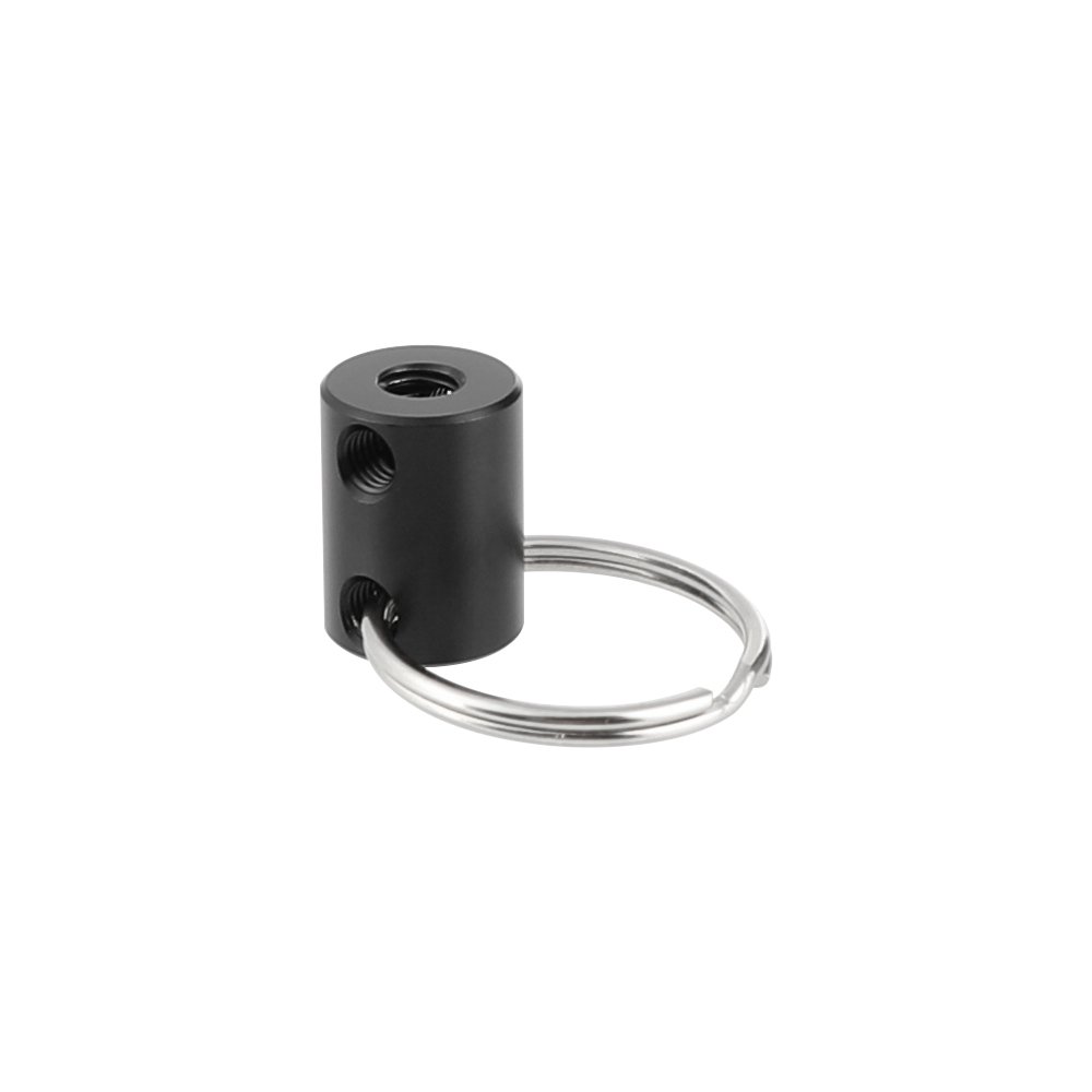 CAMVATE 15mm Micro Aluminum Rod With 1/4"-20 Thread Holes & Handle Ring C2538