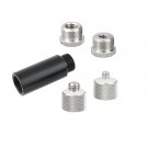 2" Aluminum Micro Rod With 5/8"-27 Female To 5/8"-27 Male Thread + Assorted Thread Screw Adapters