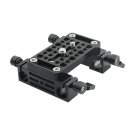 Bottom Cheese Plate With Double 15mm LWS Rod Holder For DSLR Camera Cage Rig Rod Support Setup
