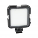 Portable Mini LED Video Light Panel 6000K 800LM Rechargeable With Shoe Mount For DSLR Camera