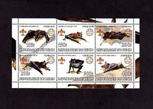 BENIN - 2002 - BATS - MAMMAL - CHIROPTERA - MINT S/SHEET!