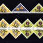 CROATIA - 1951 - FLOWERS - TRIANGLES - SINGLES & PAIRS - PERF - MINT STAMPS!
