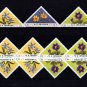 CROATIA - 1951 - FLOWERS - TRIANGLES - SINGLES & PAIRS - PERF - MINT STAMPS!
