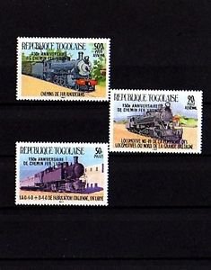 TOGO - 1985 - TRAINS - AFRICAN LOCOMOTIVES - OVPT - MINT SET!